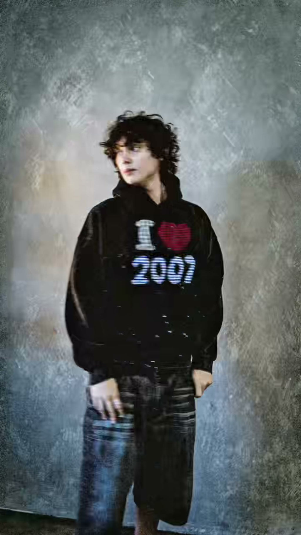 I HEART 2007 HOODIE (LIMITED EDITION, 100 PCS) CUSTOM EMBROIDERY + PAINT SPLATTER