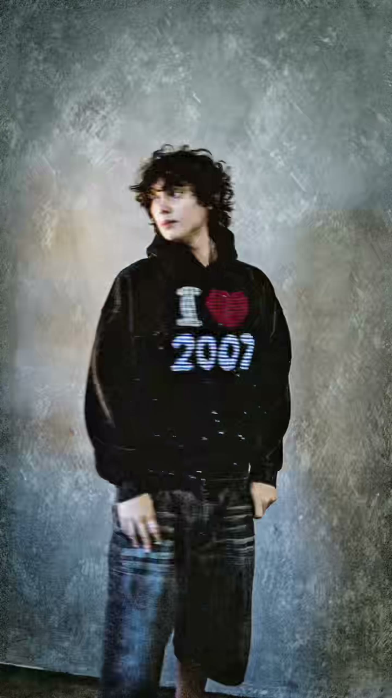 I HEART 2007 HOODIE (LIMITED EDITION, 100 PCS) CUSTOM EMBROIDERY + PAINT SPLATTER